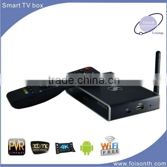 Quad Core androin media player F8 HD WiFi Full 1080P 8GB with metal housing