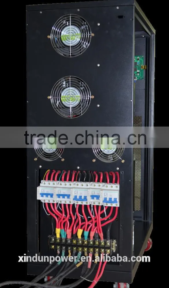 Xindun Power low frequency 3 phase 40KW pure sine wave solar ups/50KVA three phase online solar ups