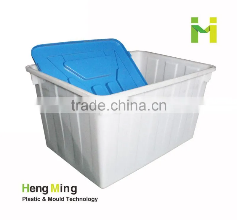Large plastic crate for garment factory