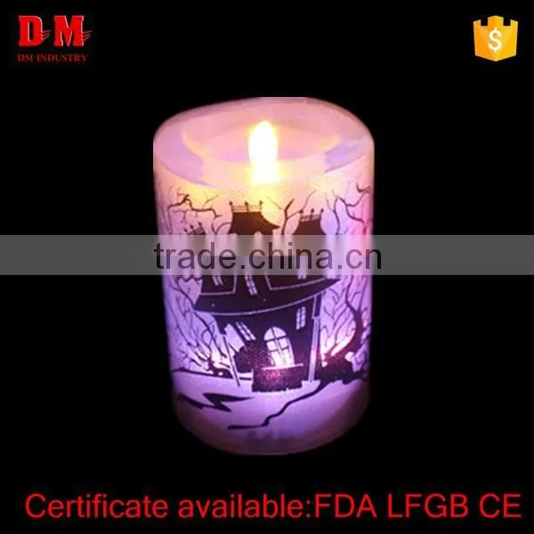 plastic flameless LED color changing candle light