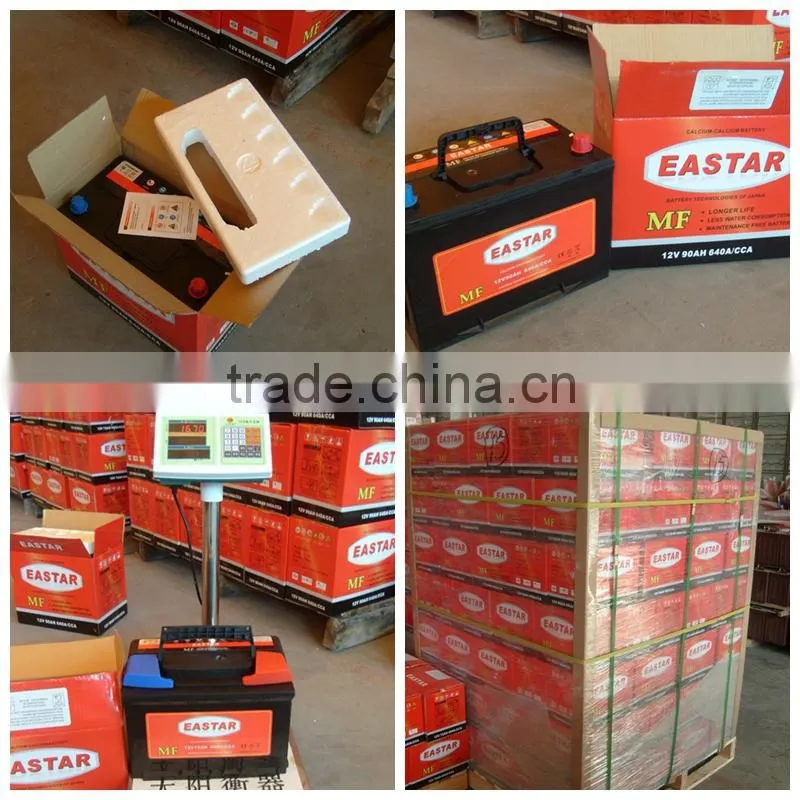 car battery 12v 75ah n70z battery