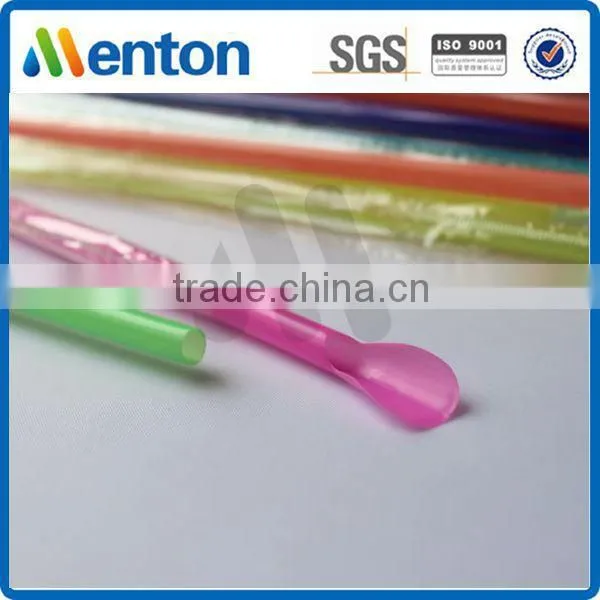 plastic drinking straw with spoon manufacturer