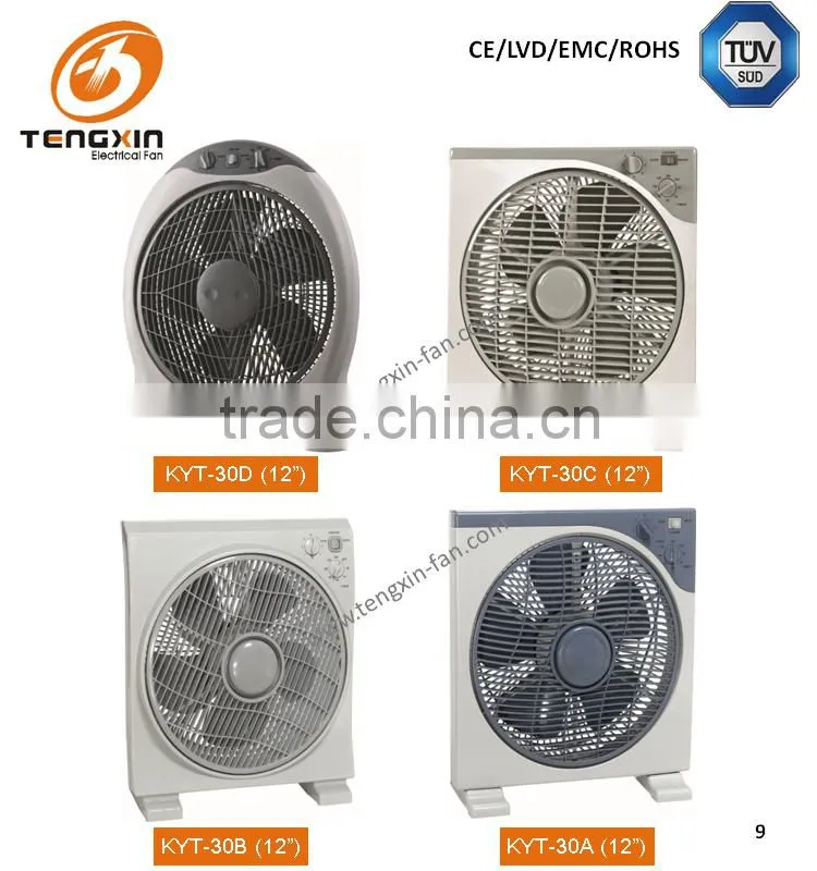 Hot sale TUV CE CB certified 12 inch plastic desk fan FT-30E