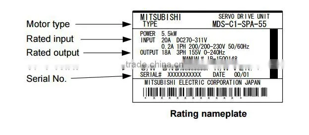 MDS-C1-CV-37 Power supply AC 3.7KW 50 /60HZ for CNC machine