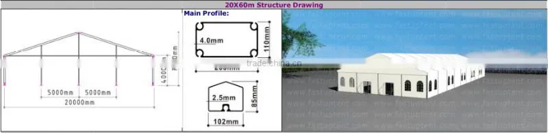 Hard Wall Aluminum Frame Marquee Tent
