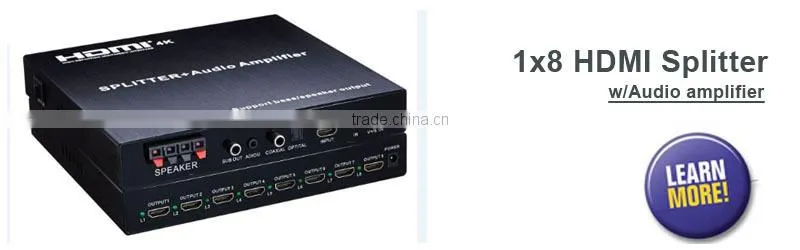 Vision high speed gold plated 1080p 2x2 HDMI switch splitter