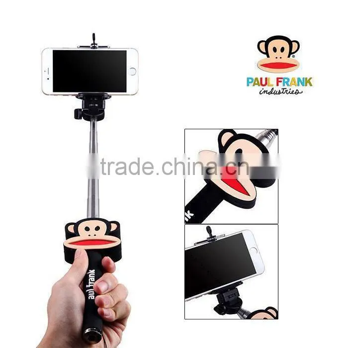 gadget 2015 hot custom selfie stick, bluetooth cartoon selfie stick mobile phone holder