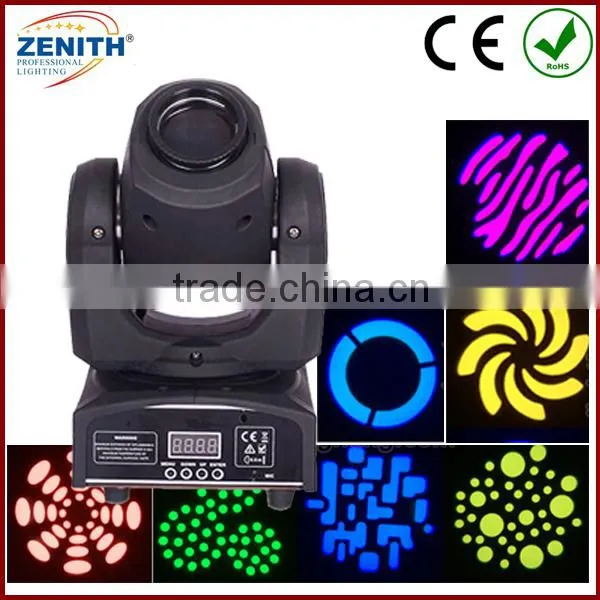 10W white LED mini moving head spot light led spot mini moving light stage lighting