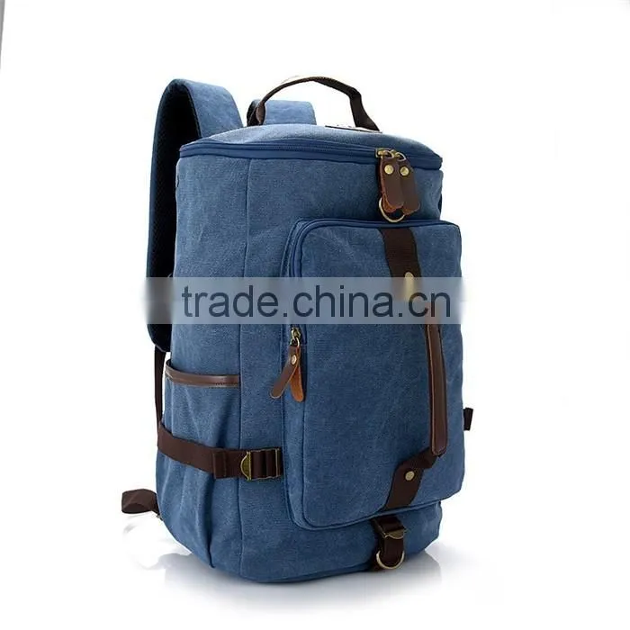 Large Capacity Daily Backpack for Men Travel Hiking Canvas Backpack Bag