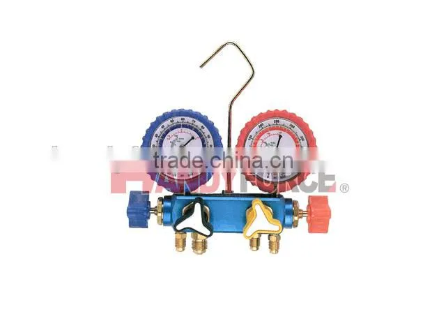4 Way Teflon Diaphragm Manifold Gauge, Air Condition Service Tools of Auto Repair Tools