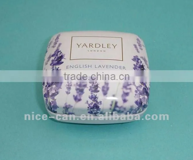 Wholesales Square travel easy carrying decorative metal soap tin box