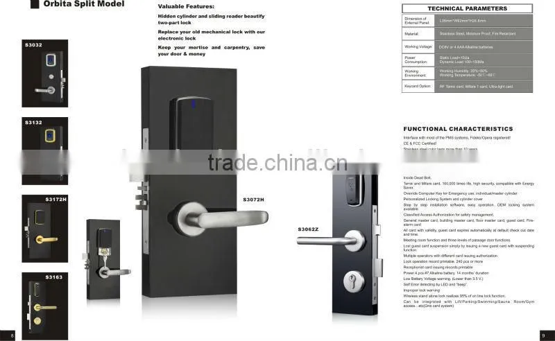 Hotel IC card gate card lock