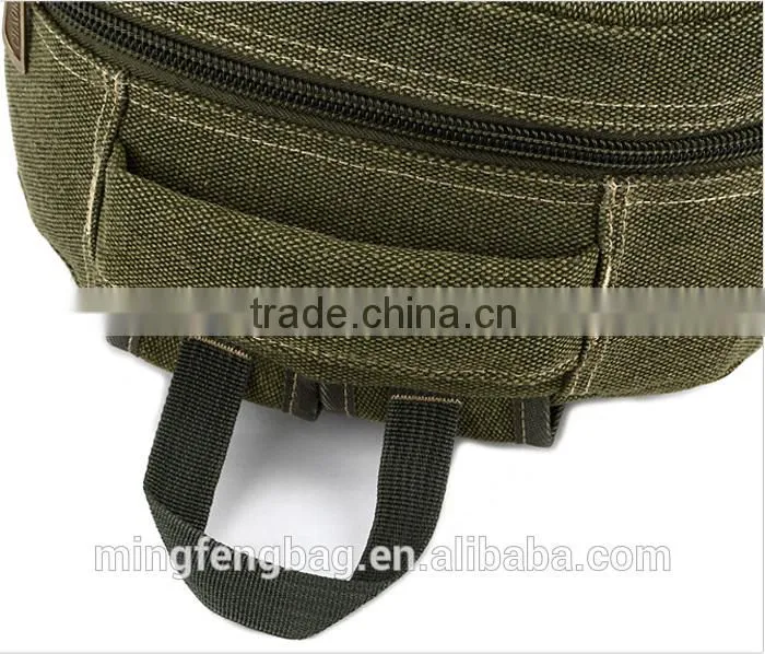 Custom Vintage Canvas Leather MenTravel Bag