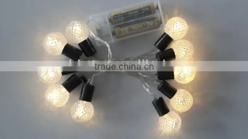led battery christmas light strip ball light