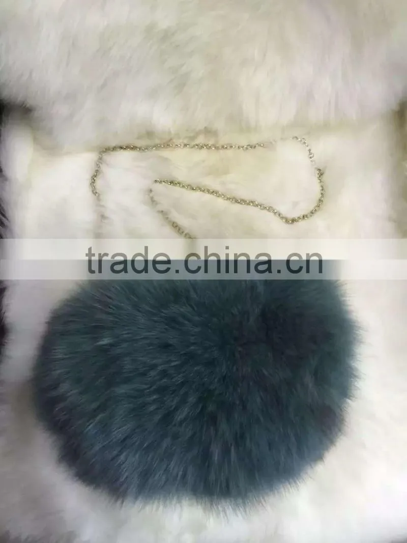 Genuine Red fox hand warmers/Handbag for gift OEM/Wholesale /Retail