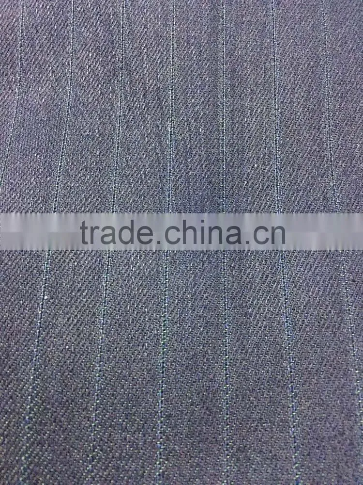 stock Stripes cotton stretch denim fabric P3F4-D15102403