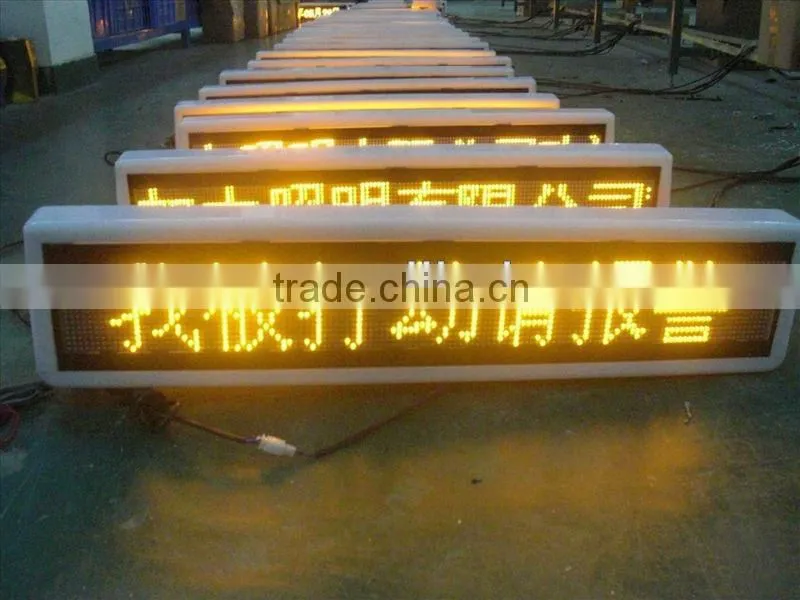 BUS /taxi/car indoor outdoor sign .led taxi signs display/led taxi top sign