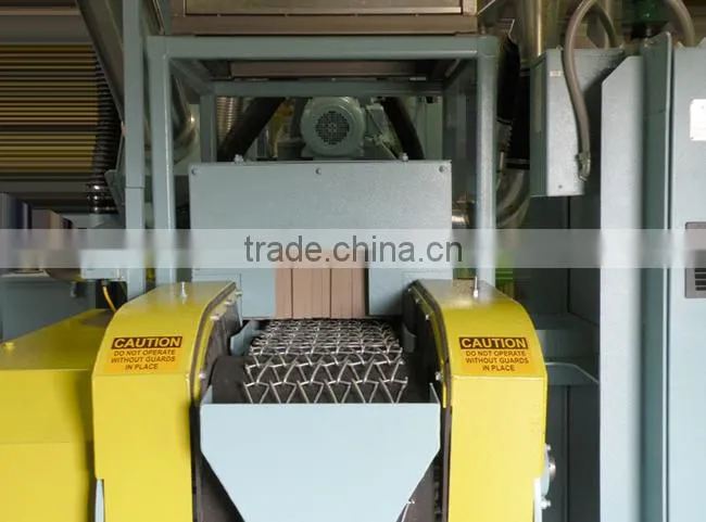 Mesh belt shot blasting machines
