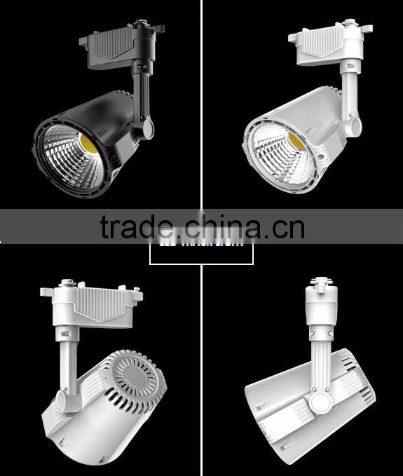 Guangzhou Matt led track light COB 40W high CRI shop window led track light fixtures
