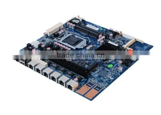 B75 LGA1155 6 LAN network security 1U firewall computer system