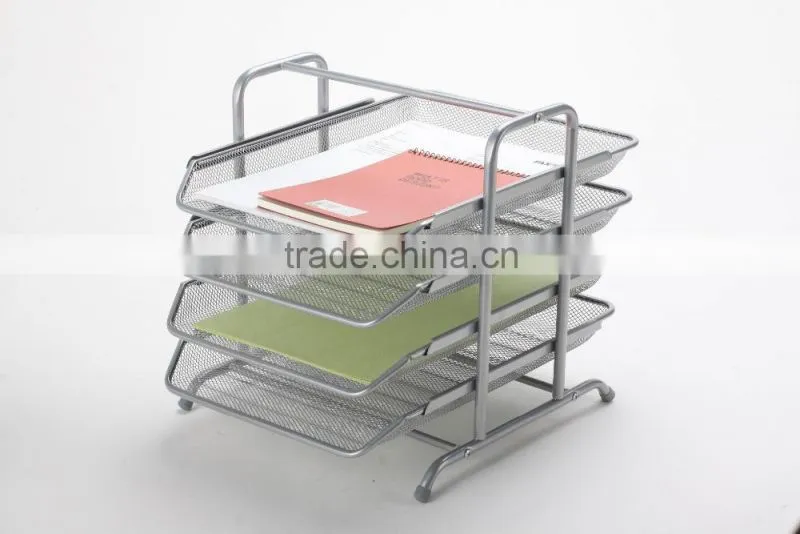 metal mesh 3 tier document tray B82001A