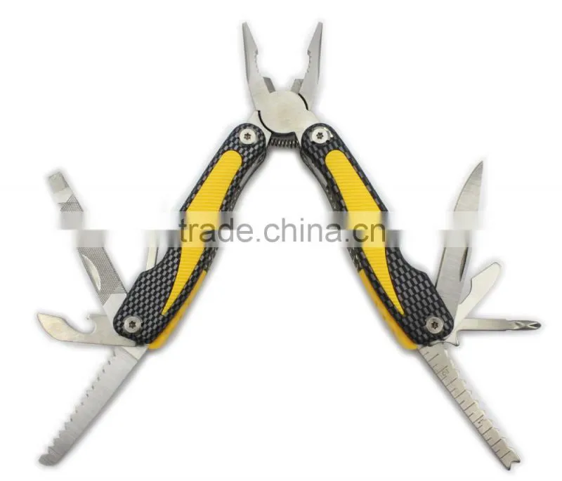 Essential 11 in 1 Folding knife Multi Tool with camo handle plastic tool