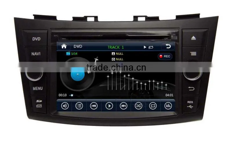 car dvd player multimedia for Suzuki Swift car dvd player support GPS, bluetooth, steer wheel control, TV, FM/AM, RDS, SD