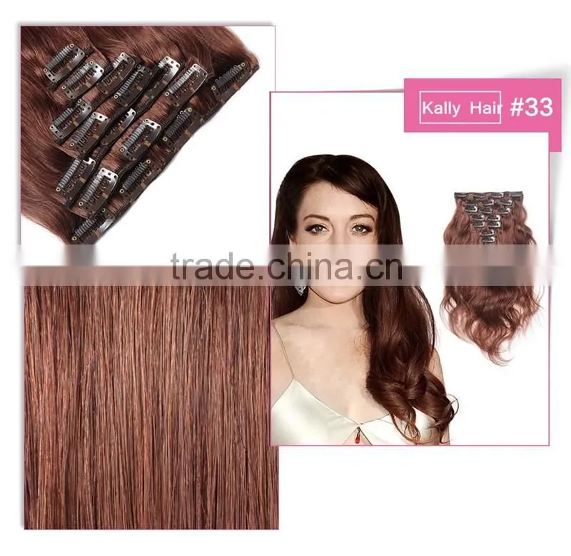 cheap price wholesale clip in hair extension for reseller