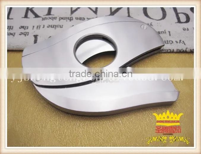 Double blade stainless steel cigar cutter