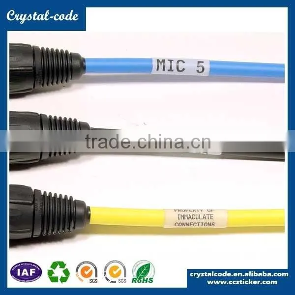 Eco-friendly vinyl tear proof factory price wrap wire label