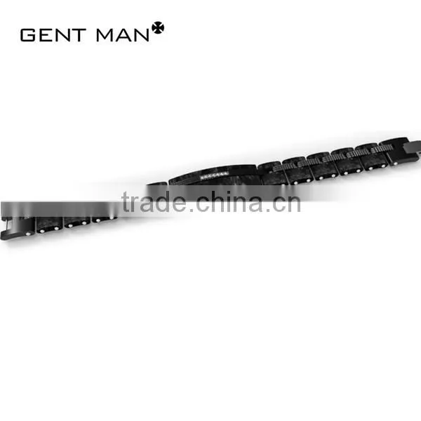 2016 magnetic bracelet stainless steel solid carbon fiber bracelets mens bracelet