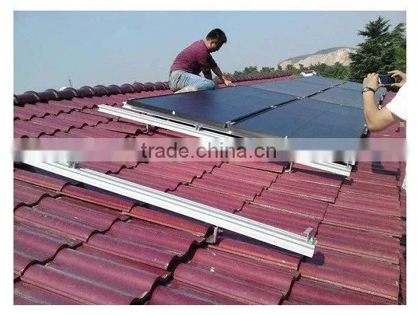 Color solar tiles roof mount &bracket
