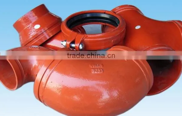 20% discounted grooved fittings /ductile iron threaded 90degree elbow