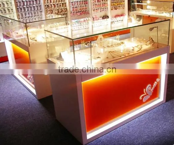 wood and acrylic jewelry display stand and cabinet
