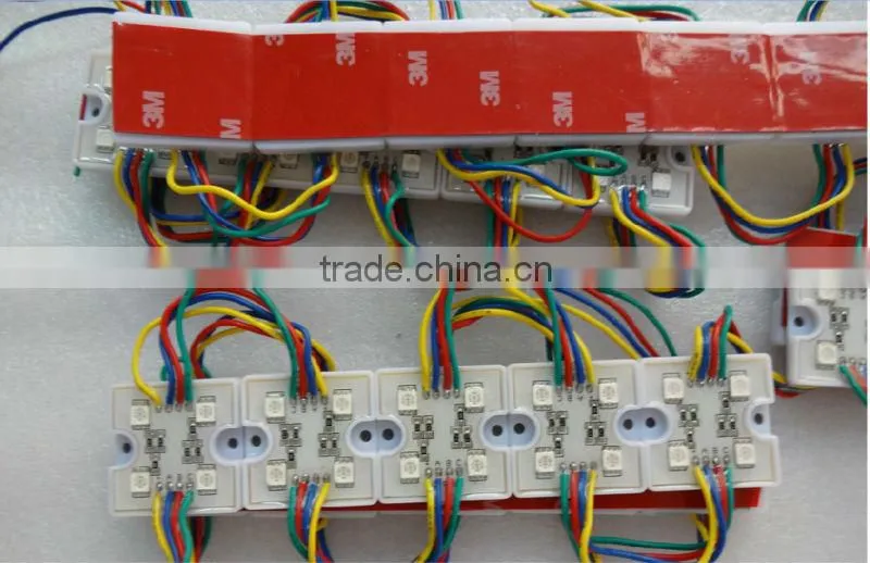 promotion!!! 20pcs/stand 5050 SMD LED RGB module,DC12V input,with plastic case