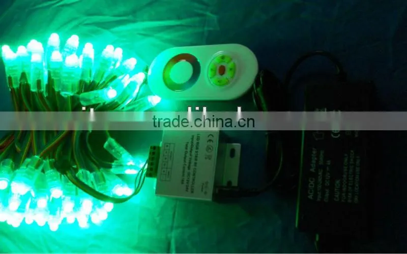 100pcs IP68 12V 12mm RGB dump node+rgb touch controller+12V/4A power adaptor