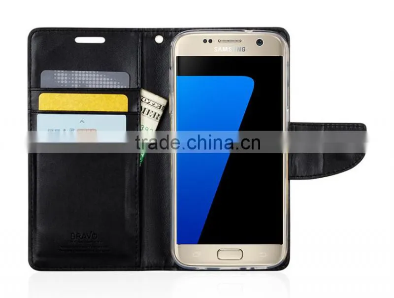Original Mercury Goospery Bravo Diary Flip Leather Wallet Case For Samsung Galaxy J1 2016 Made In China Phone Case