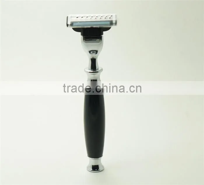 Wholesale Acrylic Handle 3 Blades Shaving Brush Razor Men Safety Razors