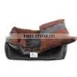 Portable leopard print pet house cat dog bed