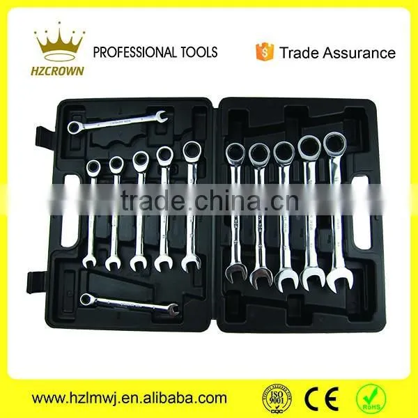 Factory Price 12pcs 8 to19mm DIN Type Professional Ratchet Wrench Set