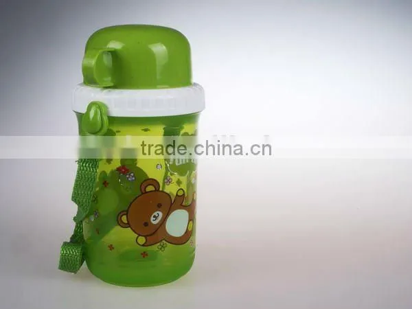 A069 children plastic water bottle shantou shuanghuan viassin pp drinking bottle with cup for kids
