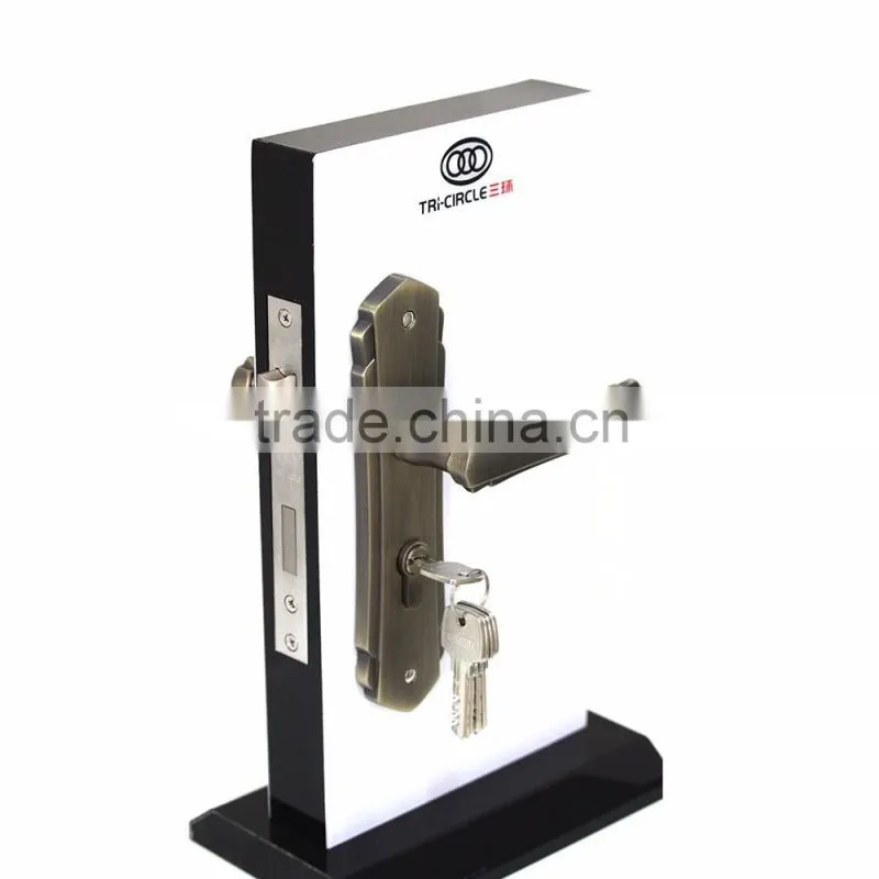 High quality TRI-CIRCLE European style door lock types,European door handle lock,door lock type