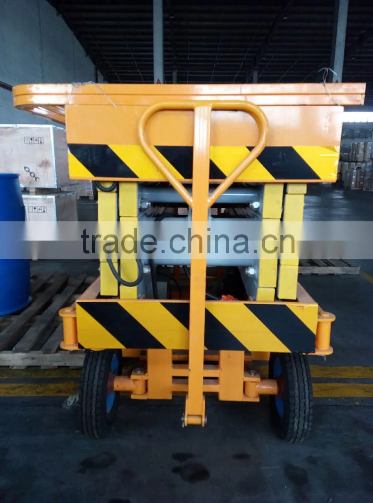14m Hydraulic Scissor Lift Capacity 500kg With High Quality