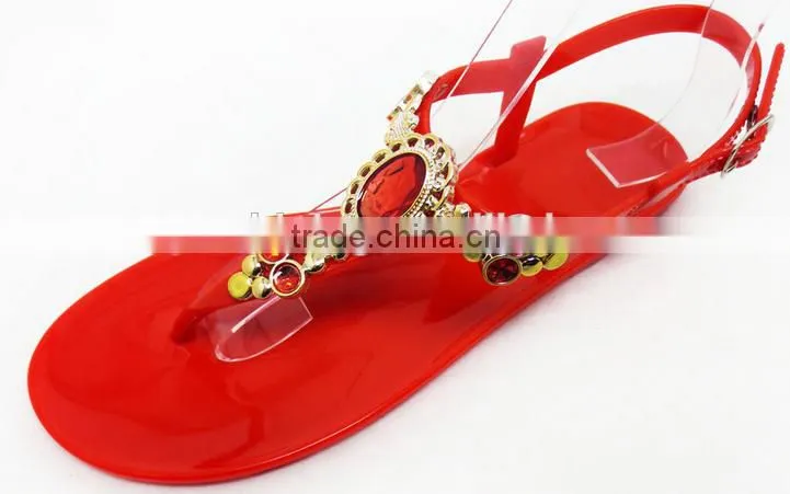 TPU material T shape beach shoe chain