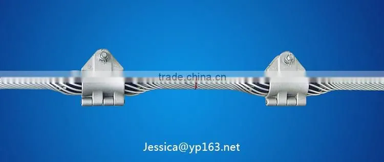 Aluminum alloy preformed suspension clamp/ADSS/OPGW cable, no armor rod, less