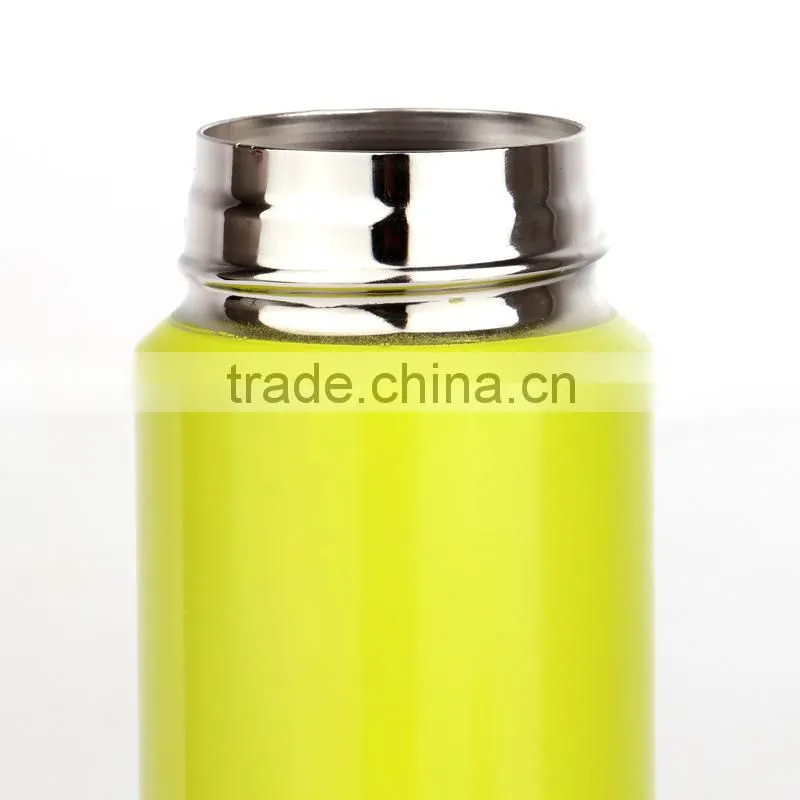 2016 new design high quality stainless steel water bottle/250ML fresh orange vacuum cup