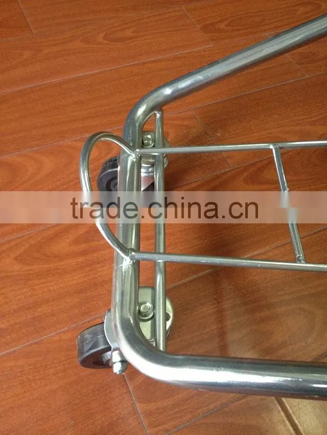 High Quality Supermarket Basket Holder For Wire Double Layers Basket Holder