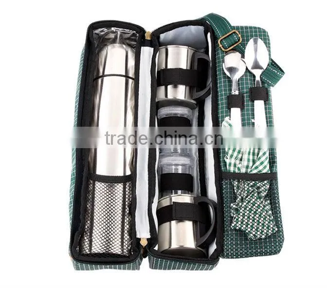 500ml stainles steel vacuum flask gift sets and 2 coffee mug