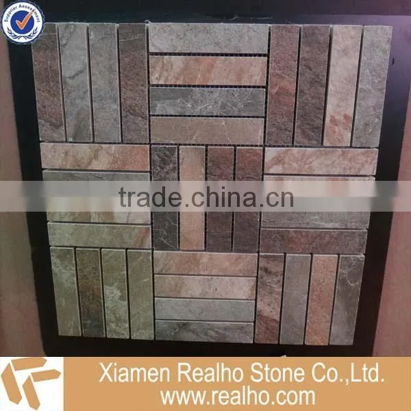 nature slate black mosaic tile