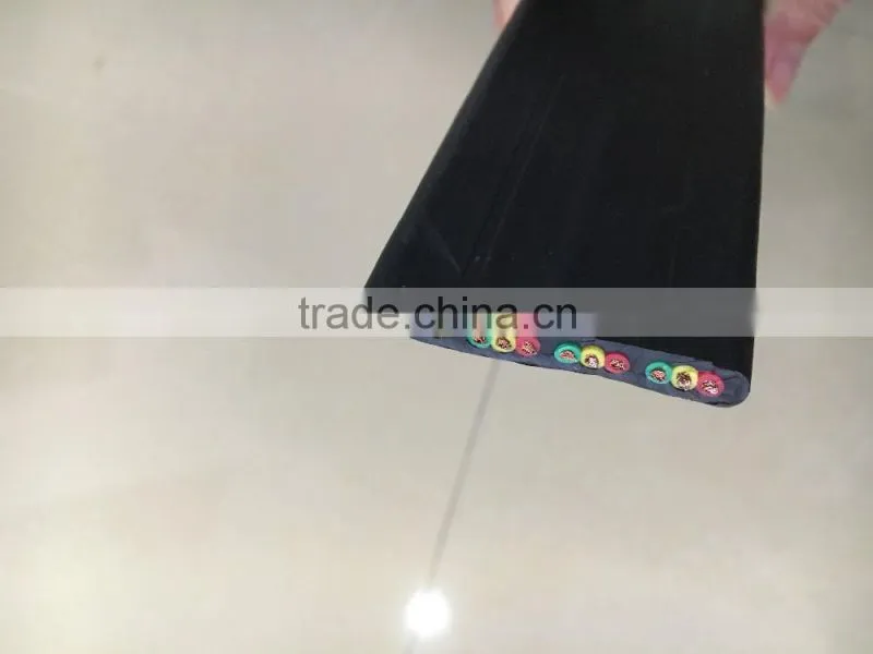 PVC insulated Submersible Pump Cable Flexible Flat Rubber Cable